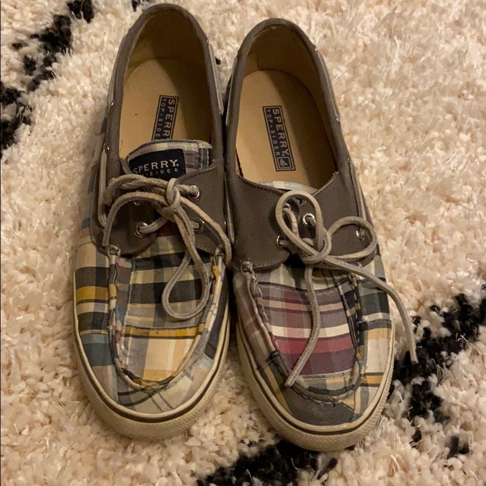 Plaid Canvas Sperry’s